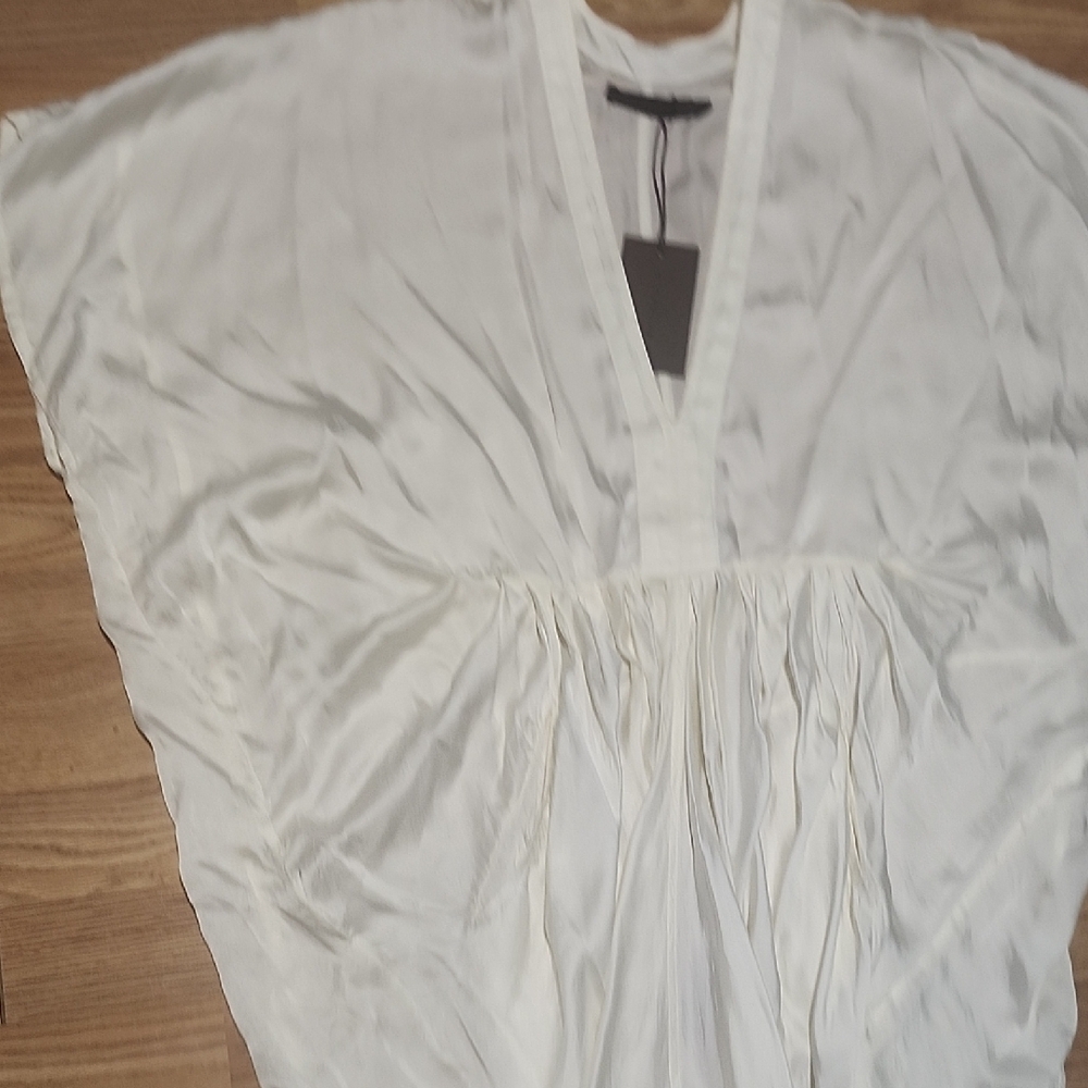 NICHOLAS K DRIFTER White Draped Maxi Dress. Size XXS - Picture 6 of 16